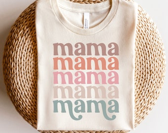 Mama Stacked Shirt Design | Mama Shirt Design | Mama SVG | Mama SVG Cut File | Shirt Design