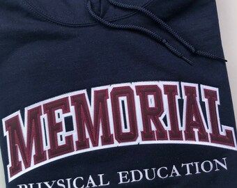 Customizable Twill Hoodie/ School Sweaters/ School Hoodie/ Grad Gifts