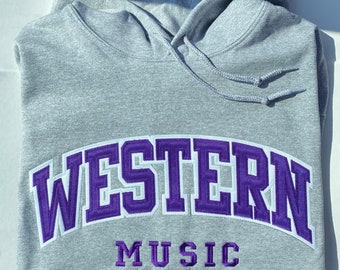 CUSTOMIZABLE Tackle Twill University Hoodie/ University Sweaters/ College Sweaters/ Graduation Gifts