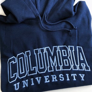 Custom Varsity Embroidered Hoodie / University Sweater/ College Sweater/ Grad Gift