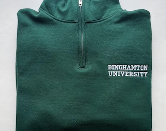 Customizable Embroidered Quarter Zip Sweatshirt - For College & University, Sports Teams, Corporate and Company Groups, Grad and Alumni Gift