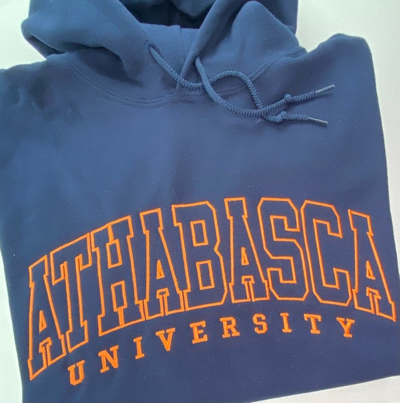 Embroidered college hoodies cheap