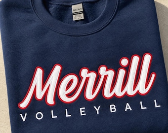 Custom Twill Team Sweatshirt, College & University Sweaters, Teams and Club Spirit Wear, Custom Text Tackle Twill Sweatshirts
