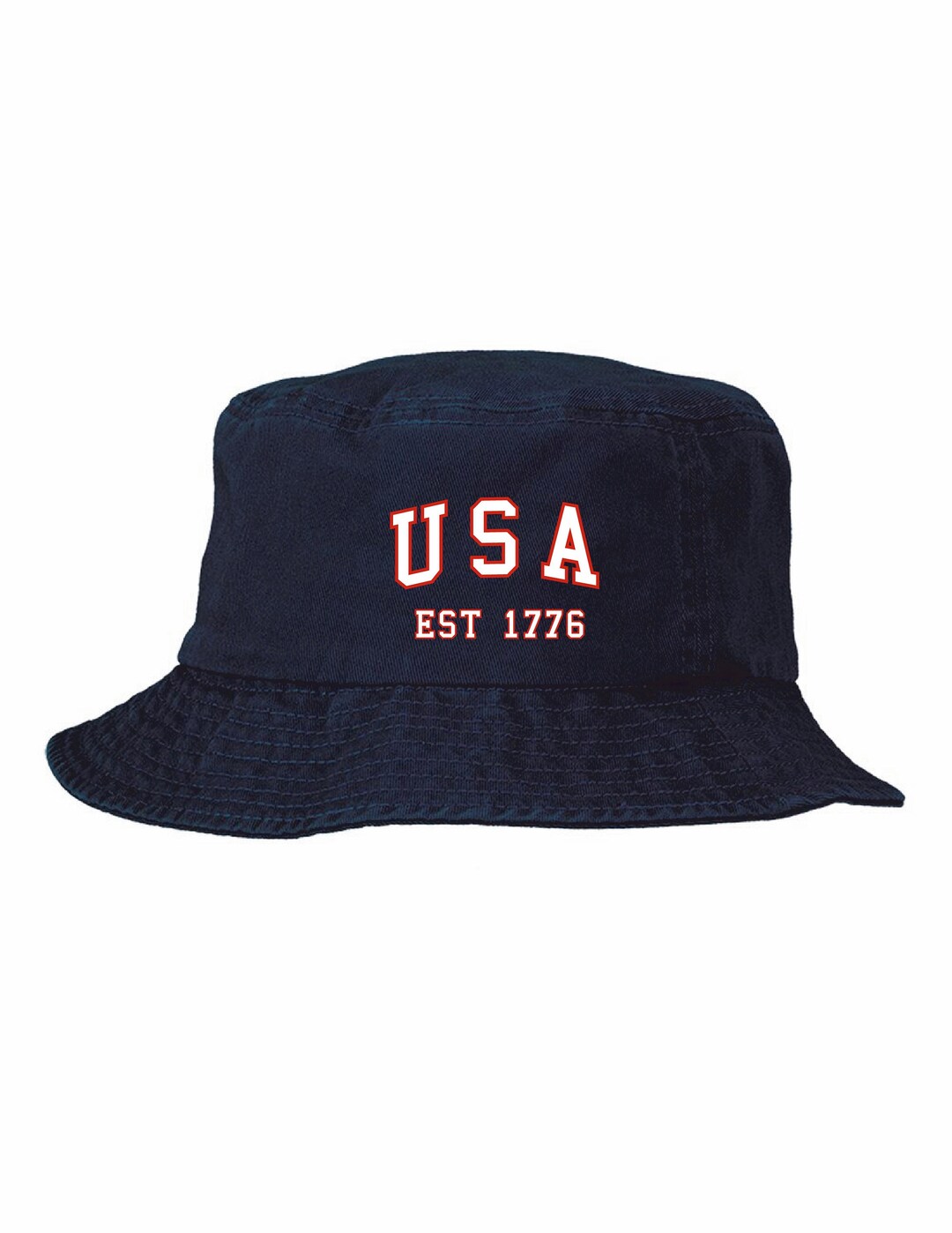 Custom Embroidered Bucket Hat/ USA Bucket Hat/ Bucket Hats/ Etsy
