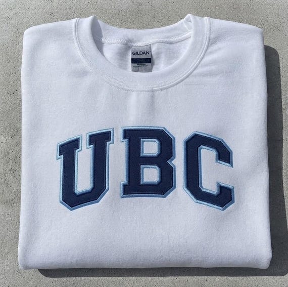 Customizable Twill Crewneck - College Sweaters, Team Sweatshirts, Corporate or Company Group Apparel, Custom Text Tackle Twill