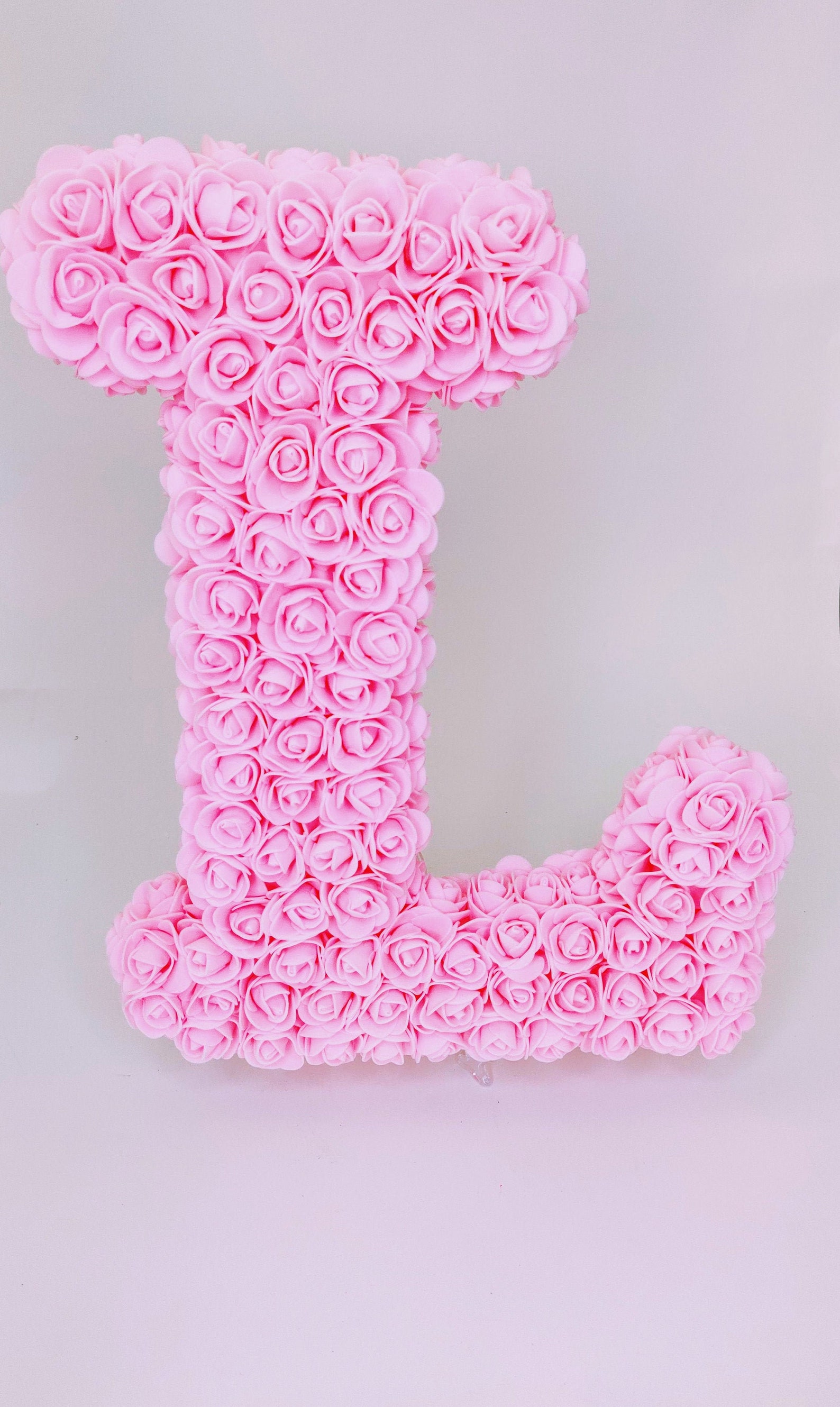 Flower Letters Numbers Floral Rose Letter Numbers Initial Etsy