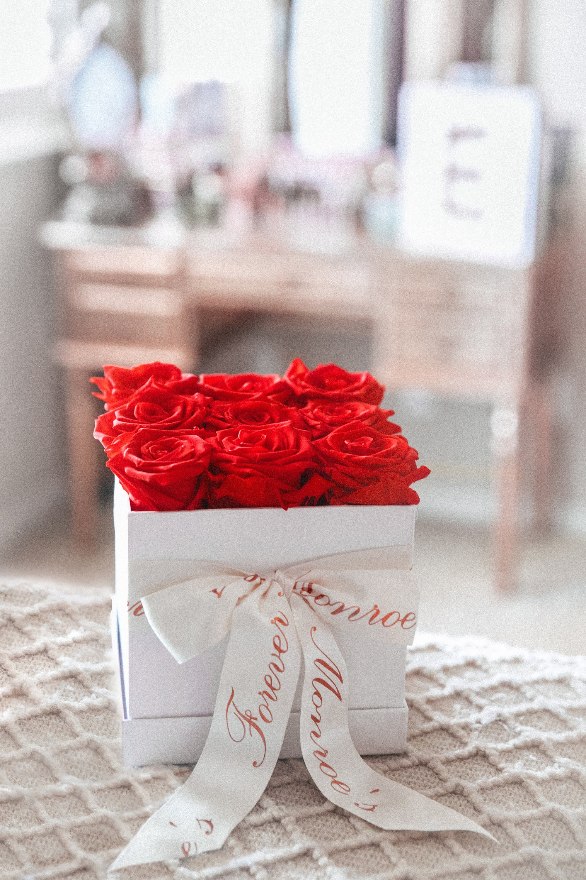 Preserved Box of Roses that last a year Enchanted Red Rose Etsy