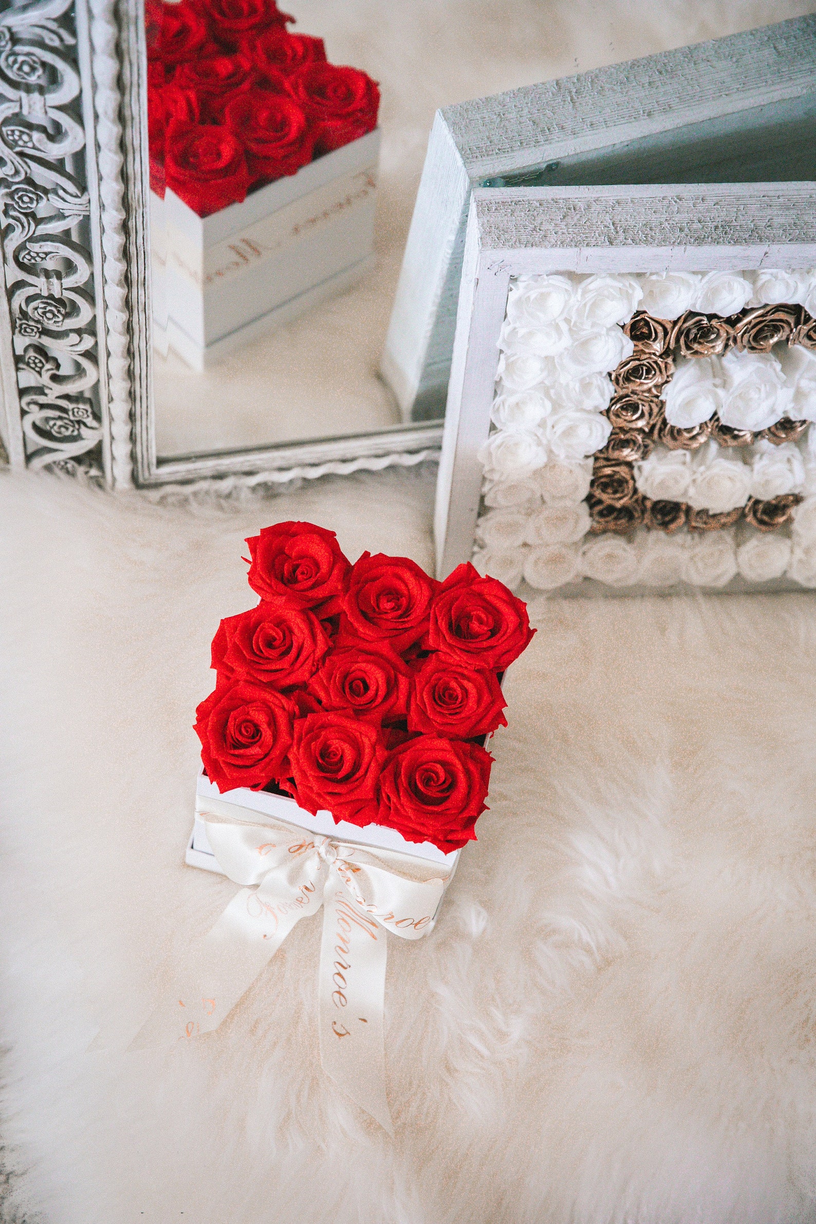 Preserved Box of Roses that last a year Enchanted Red Rose Etsy