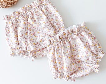 Baby Bloomers Dainty Purple Floral Easter Cotton Viyella