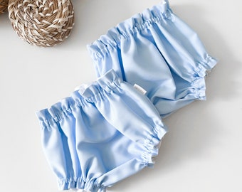 Baby Bloomers Baby Blue Pique