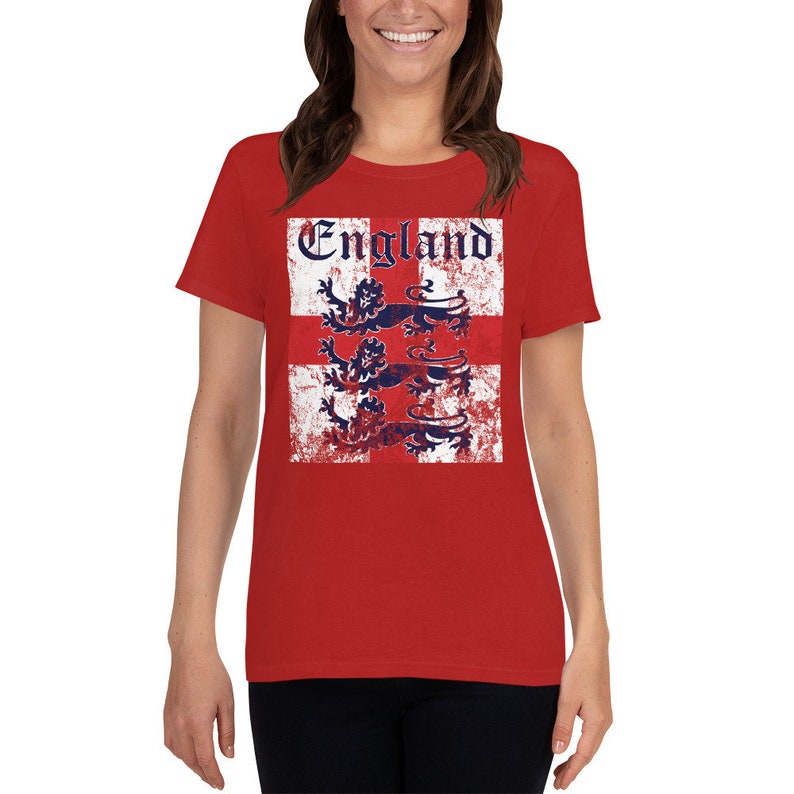 England Women's Soccer Jersey Style Shirt Football Etsy