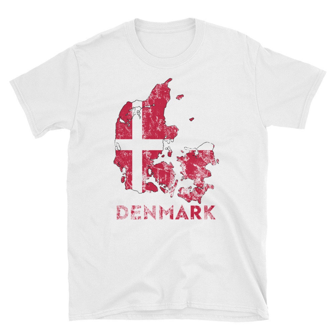 Denmark Soccer Jersey Shirt World Cup Flag Fan Tshirt Danish Etsy