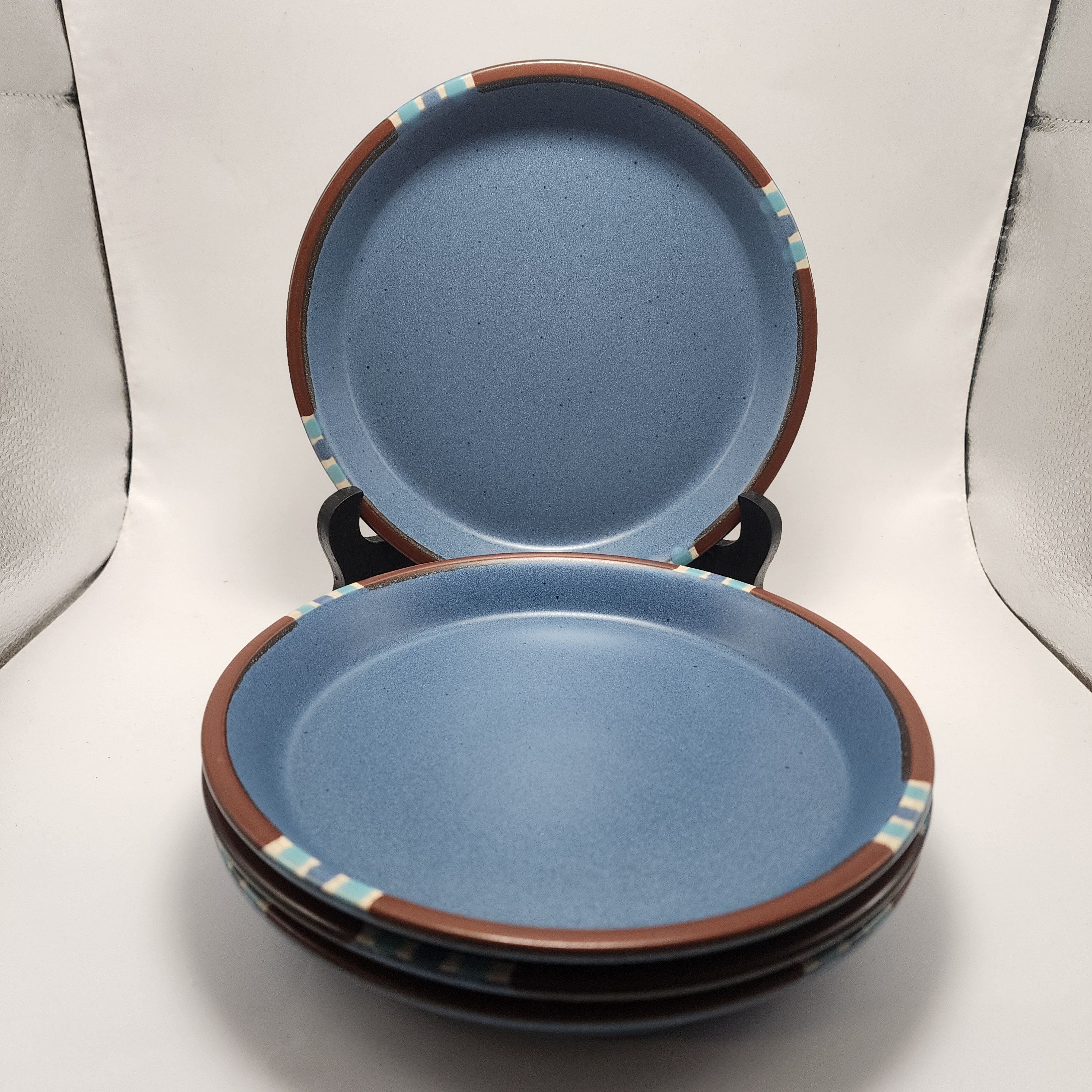 Dansk Mesa Sky Blue Dinner Plates Set of 4 Etsy