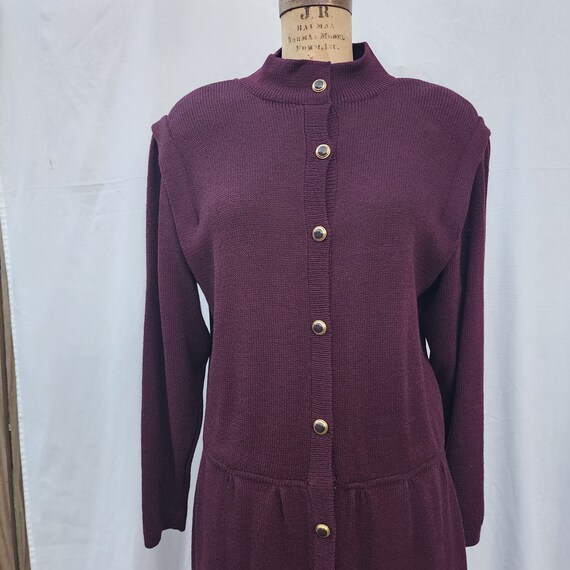 St. John For Saks Vintage Purple Plum Button Down… - image 6