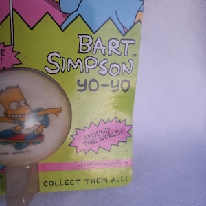 Rare Vintage Bart Simpson Yo-Yo Sealed 1990 Simpsons Toy New In Package Retro Cartoon Collectible  Memorabilia Gift
