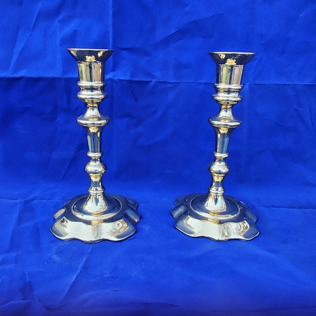 Vintage Baldwin Brass Candlesticks Pair Set of 2 7 Etsy