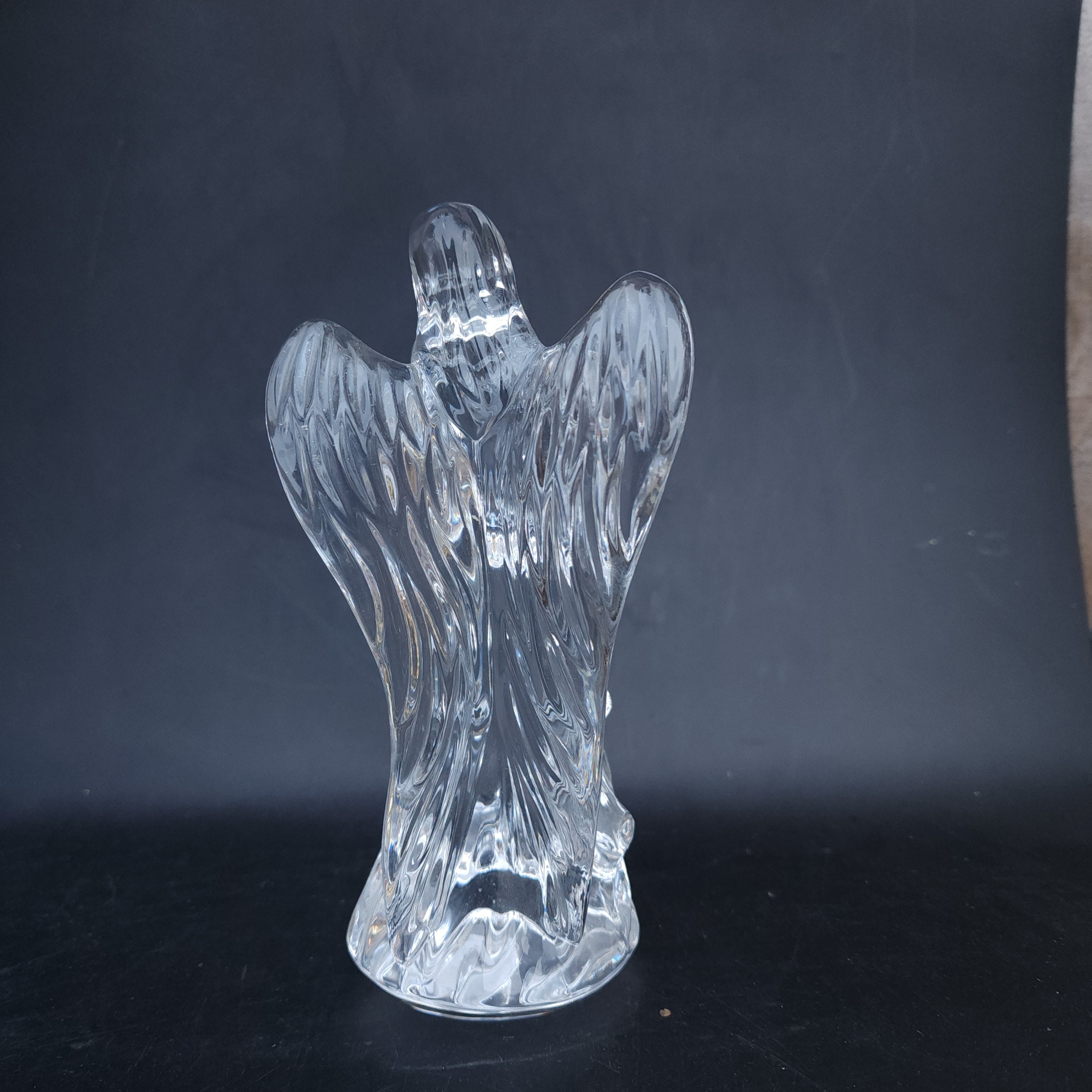 Waterford Crystal Figurine Sculpture Christmas Nativity Angel With Harp ...