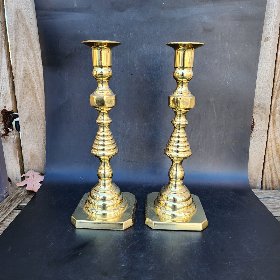 Baldwin Brass Candlesticks Set of 2 9 Etsy