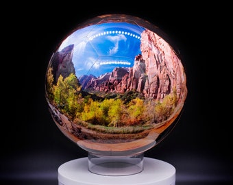 Zion's Weeping Rock – 7" Panoramic Globe – Limited Edition #1 of 10