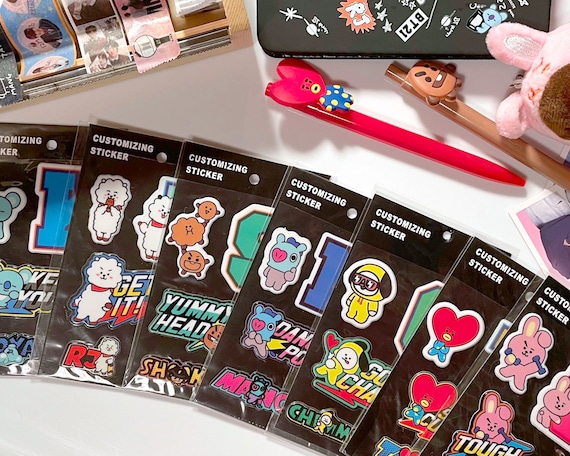 BTS Mini Stickers Sheet