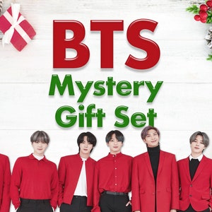 BTS Mystery Merch Gift Set for Kpop Fans - 2024 Christmas Present - Best Kpop Holiday Stocking Stuffers Gift Box under 30 - by STYLE JJEOREO
