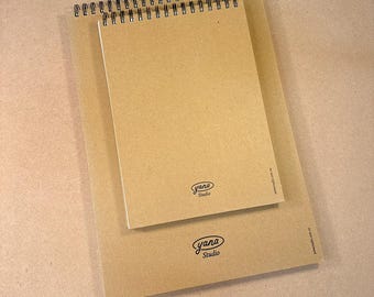 Kraft Hardcover Art Sketchbook: 160gsm, Wire Bound (A4/A3)