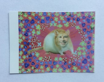 Calcomanía/pegatina de vinilo de Pete la Rata (pequeña)