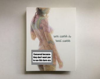 Sex Work is Real Work postcard - LIMITED EDITION