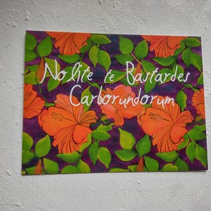 Nolite Te Bastardes Carborundorum Postkarte, Handmaid's Tale Postkarten, Margaret Atwood Postkarte, Beileid, Ermutigung für Freunde