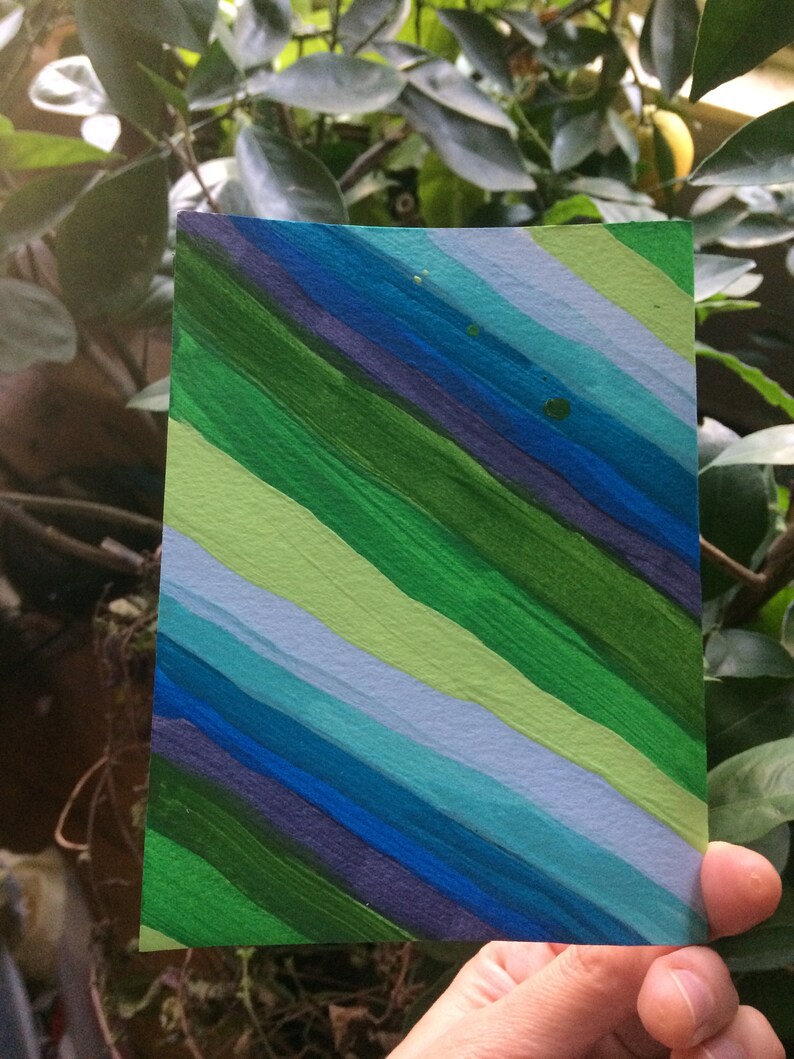 Liam O'Mara for Congress hand-painted folded greeting image 3