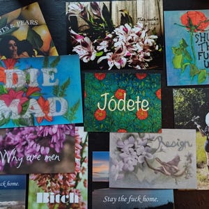 Paquete variado de postales de correo de odio