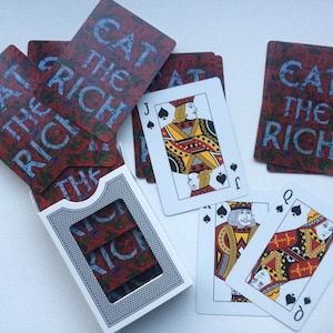 Eat the Rich - Compleet spel speelkaarten - 52 kaarten plus 2 jokers: klassieke speelkaarten, premium kaartspel
