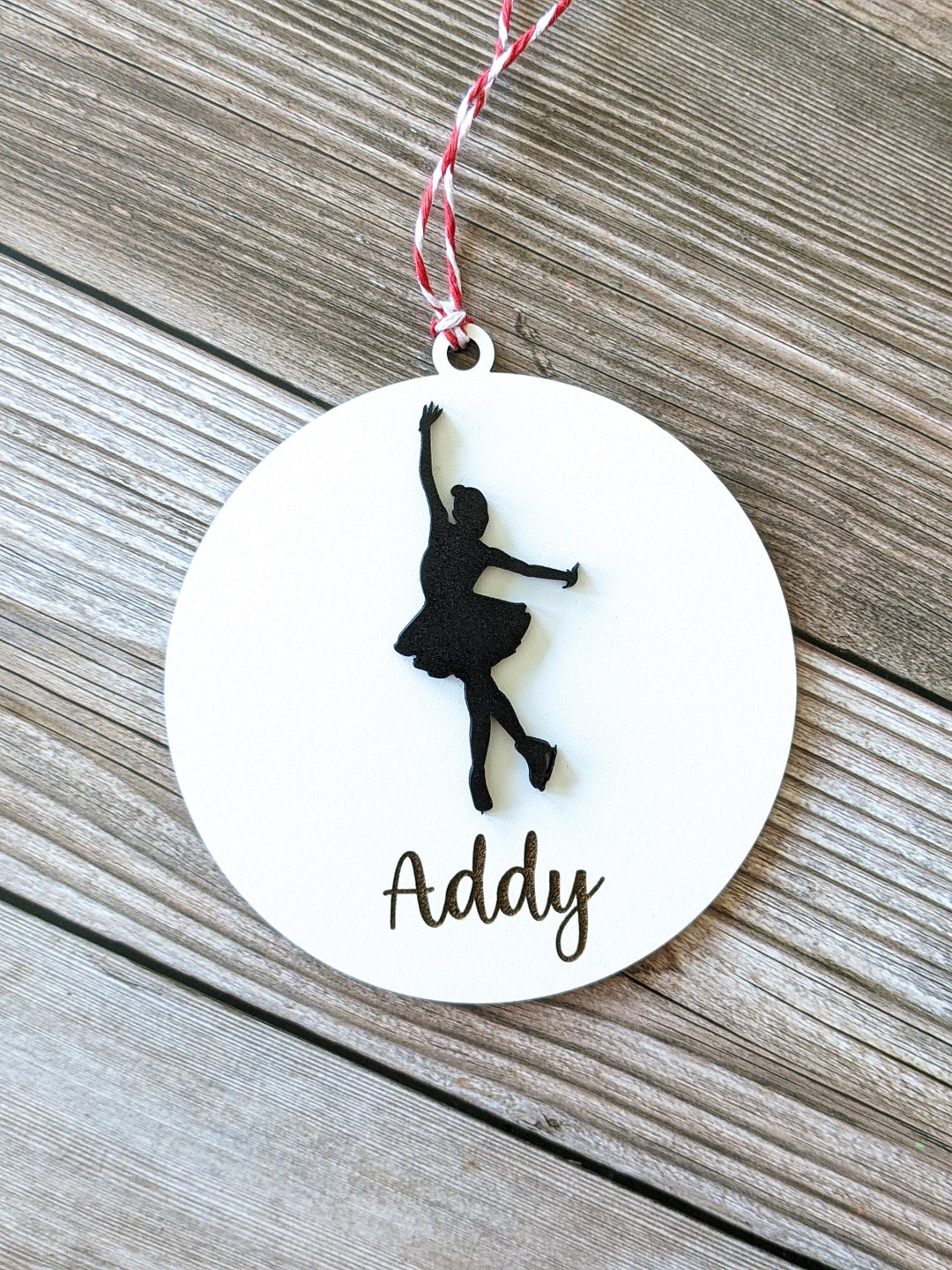 Figure Skating Ornament Custom Figure Skating Gift Ice Etsy