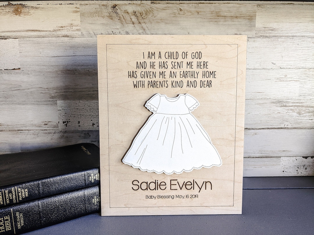 LDS Baby Blessing Gift Latter Day Saint Blessing Sign Baby Etsy