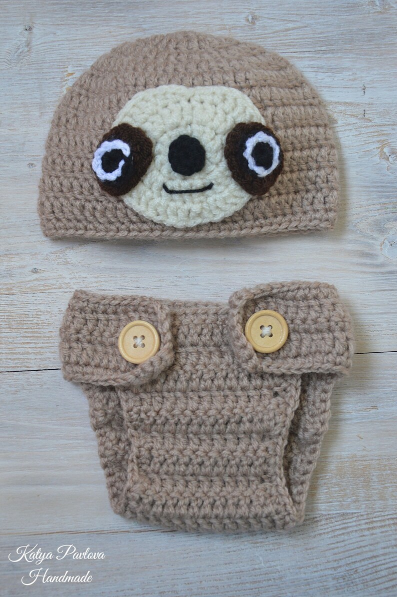 Baby sloth outfit/costume Newborn/infant photo prop Etsy