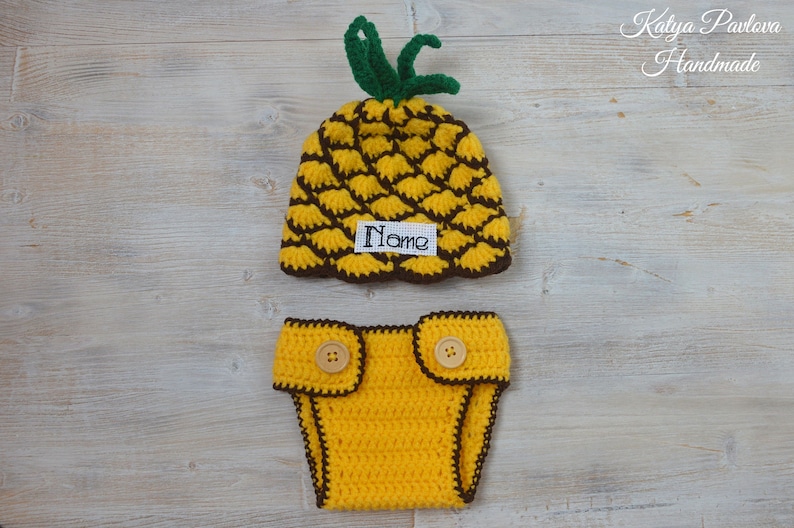 Pineapple baby photo outfit Newborn/infant prop Personalized Etsy