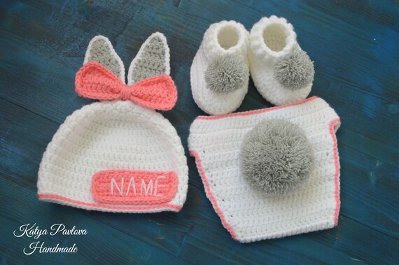 knitted bunny outfit