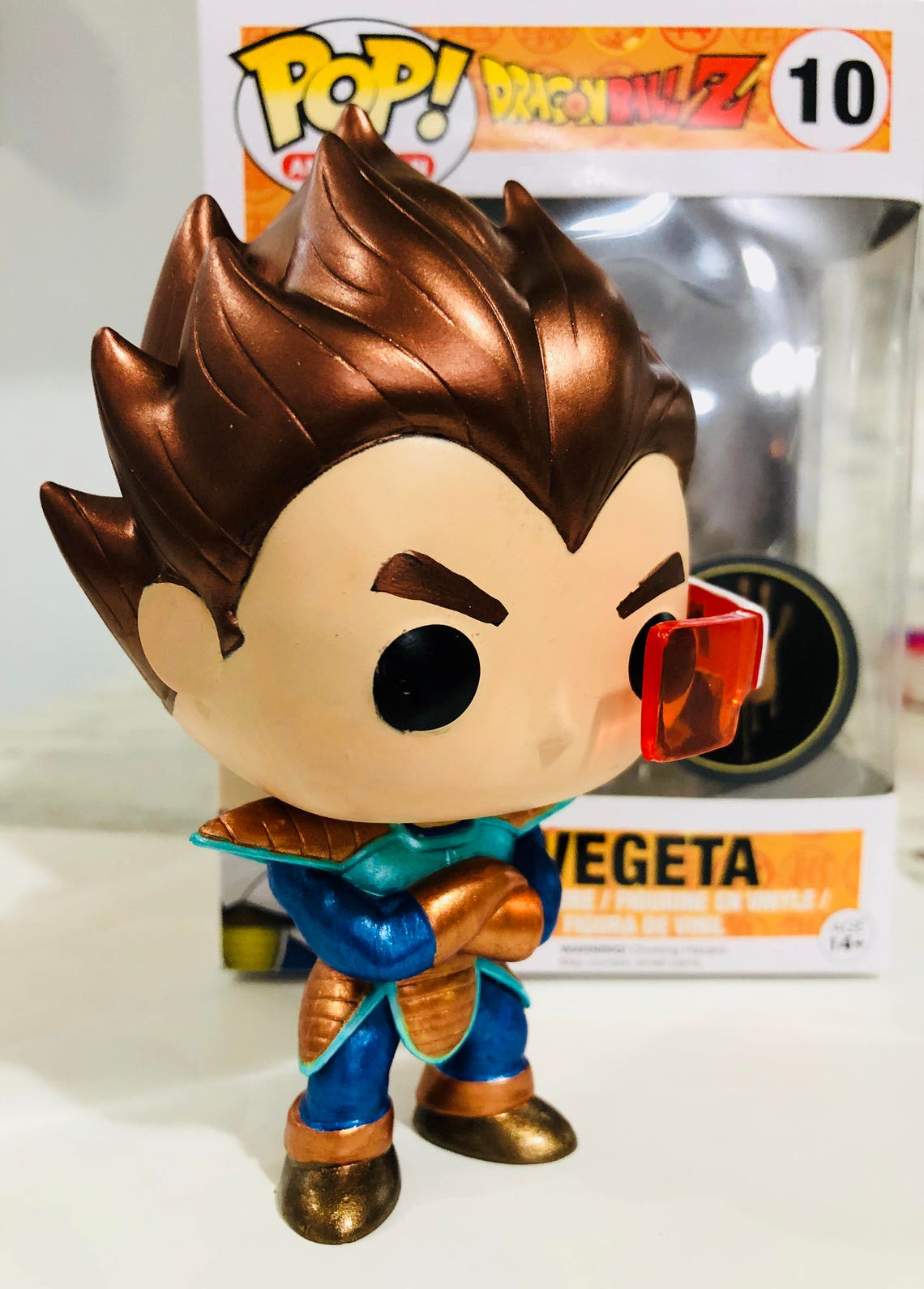 Funko Pop CUSTOM Metallic Arlia Vegeta Dragonballz Etsy Canada