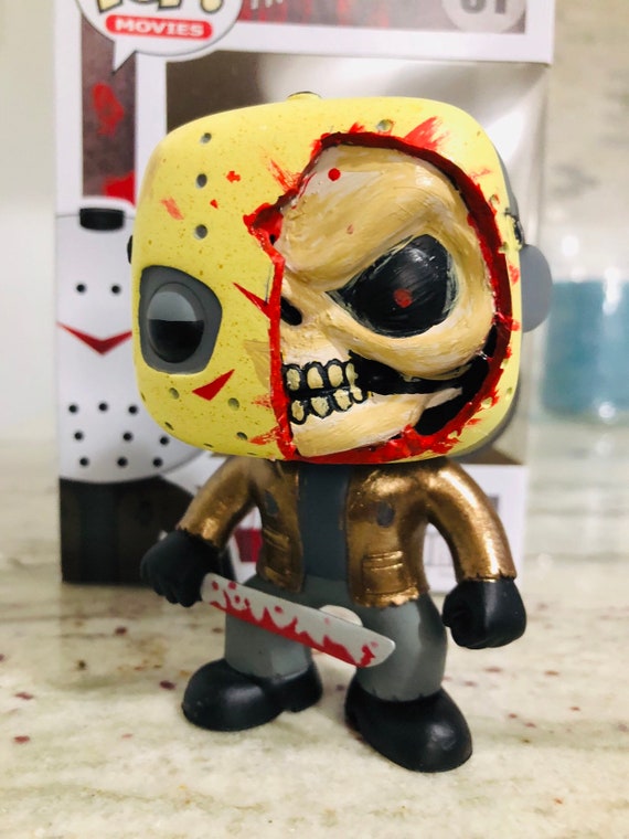 Custom Metallic Funko Pop Horror Jason Voorhees Unmasked | Etsy