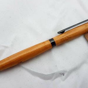 Hand crafted slimline pen made from yew