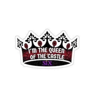 6 Broadway Musical Get Down Ik ben de koningin van het kasteel Anne Red Duitse popcultuur die-cut sticker