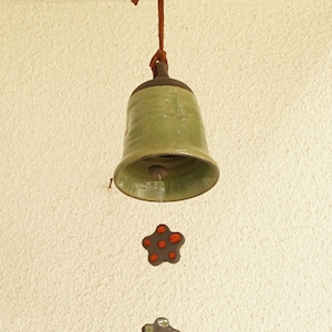 Ceramic wind bell, Chime Pottery bells, Outdoor ornament bell, Wind chime bell, Hanging pottery bell, Art pottery bell, Ringing bell