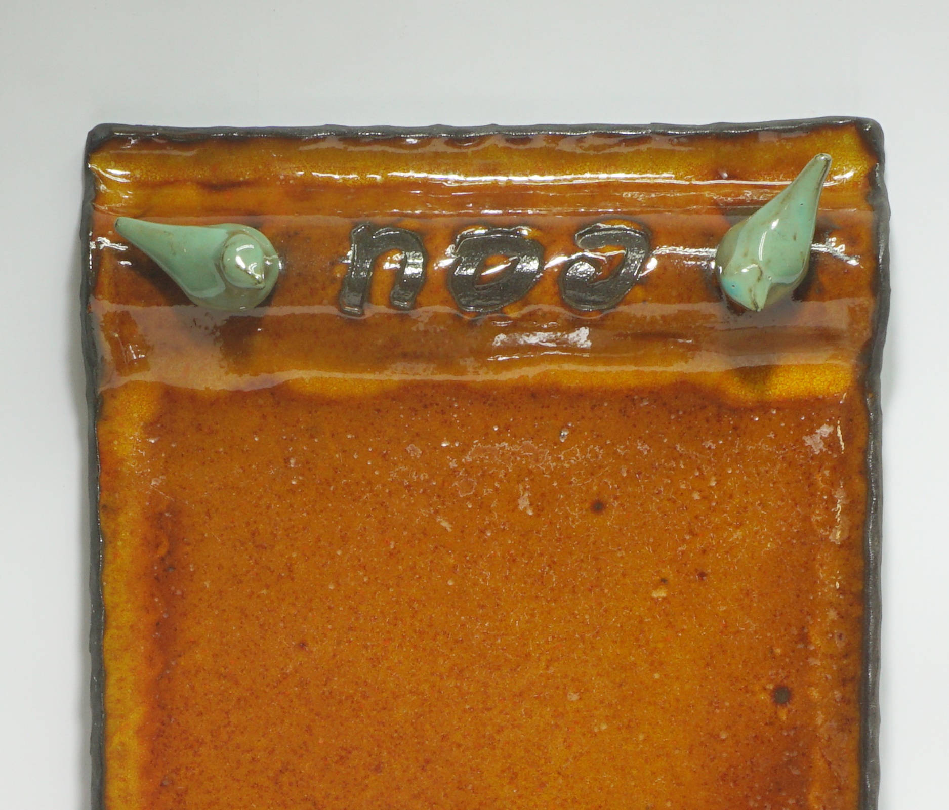 Seder Plate Ceramic Passover Plate Orange Seder Plate Etsy