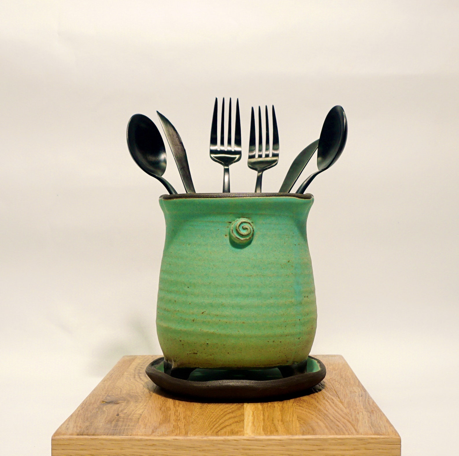 Cutlery Holder Ceramic Silverware Container Kitchen Cutlery Etsy