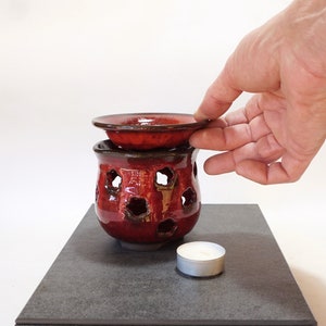 Essential oil diffuser, Ceramic oil burner, aromatherapy oil burner, Candle burner, Handmade ceramic  aromatherapy oil burner, Wheel thrown,