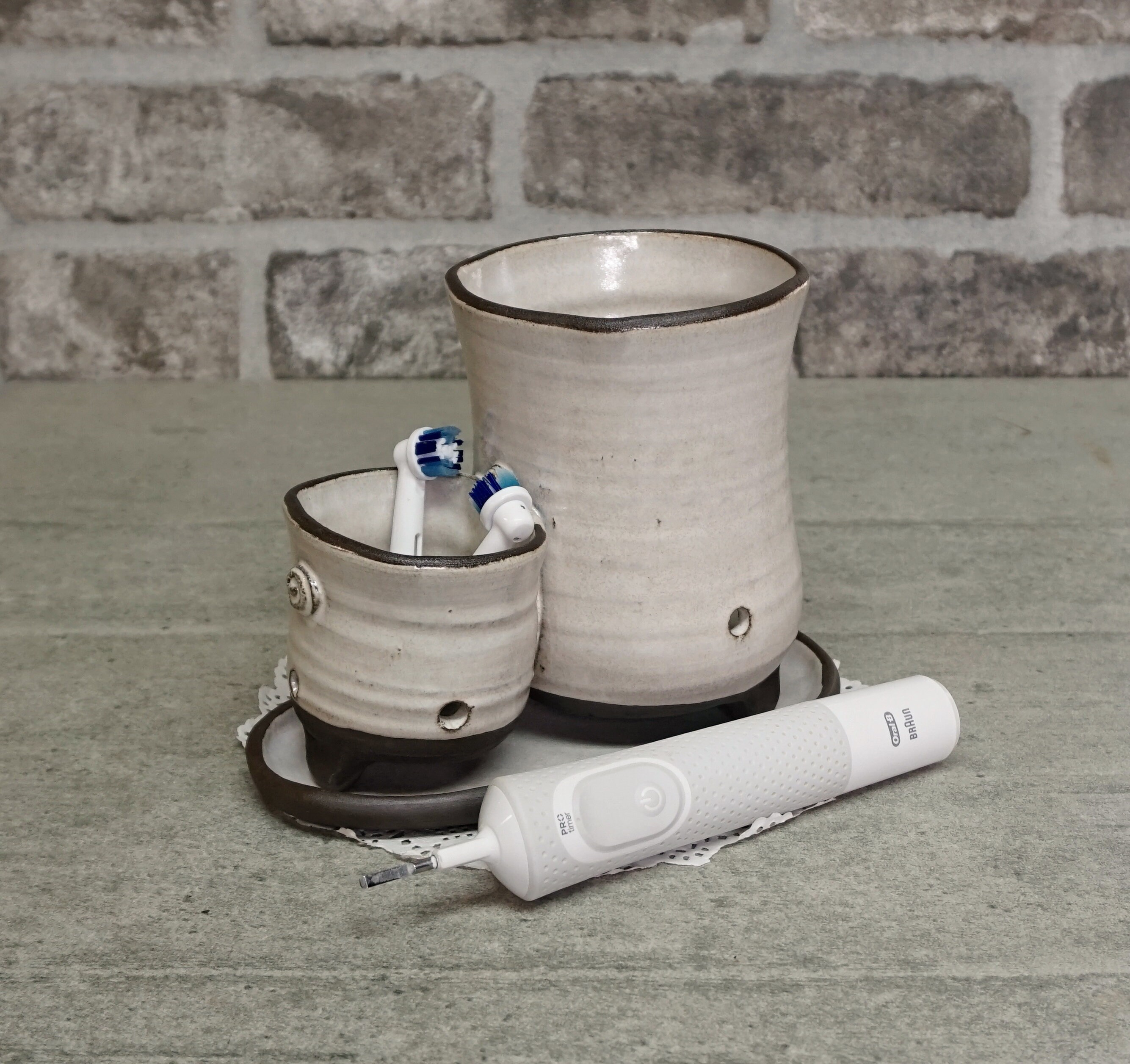 Electric Toothbrush Container Ceramic Toothbrushes Holder Etsy