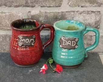 Personalized Pottery Mug: Handmade Custom Name Cup