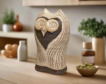 イタリア陶器 フクロウの置物 ピアネタ セラミカ ヴィエトリ陶器