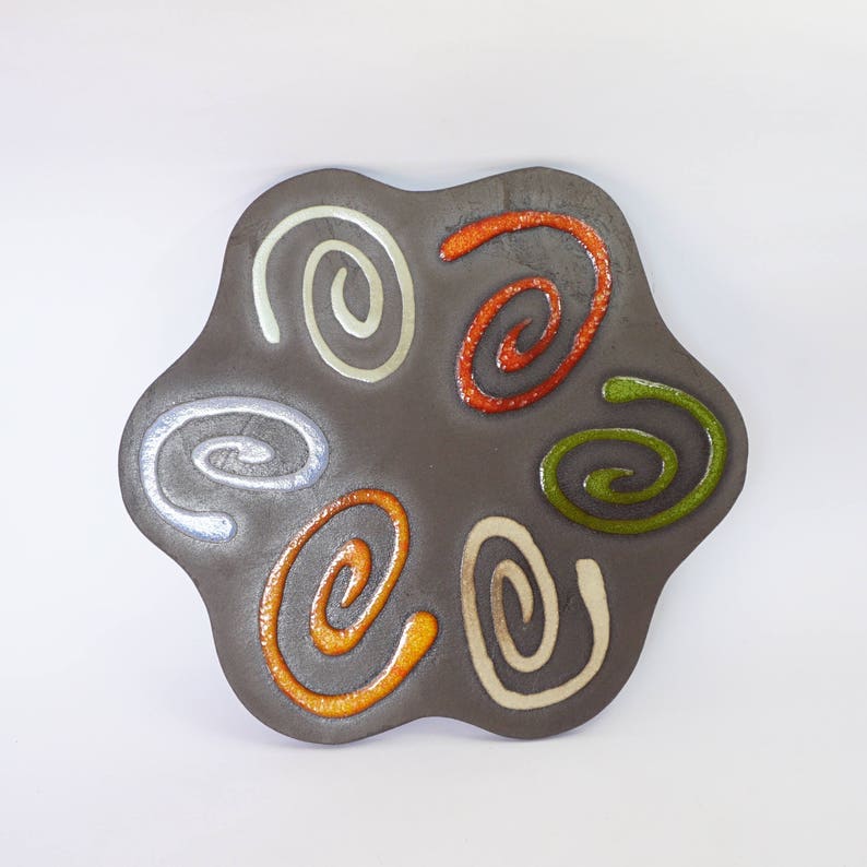 Ceramic Hot Pot Stand Flower Shape Hot Pot Holder Colorful Etsy