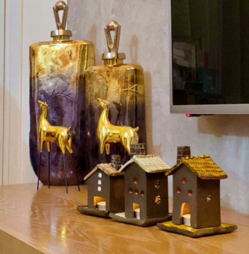 Small House Cone Incense Burner Little Ceramic House Incense Etsy Israel